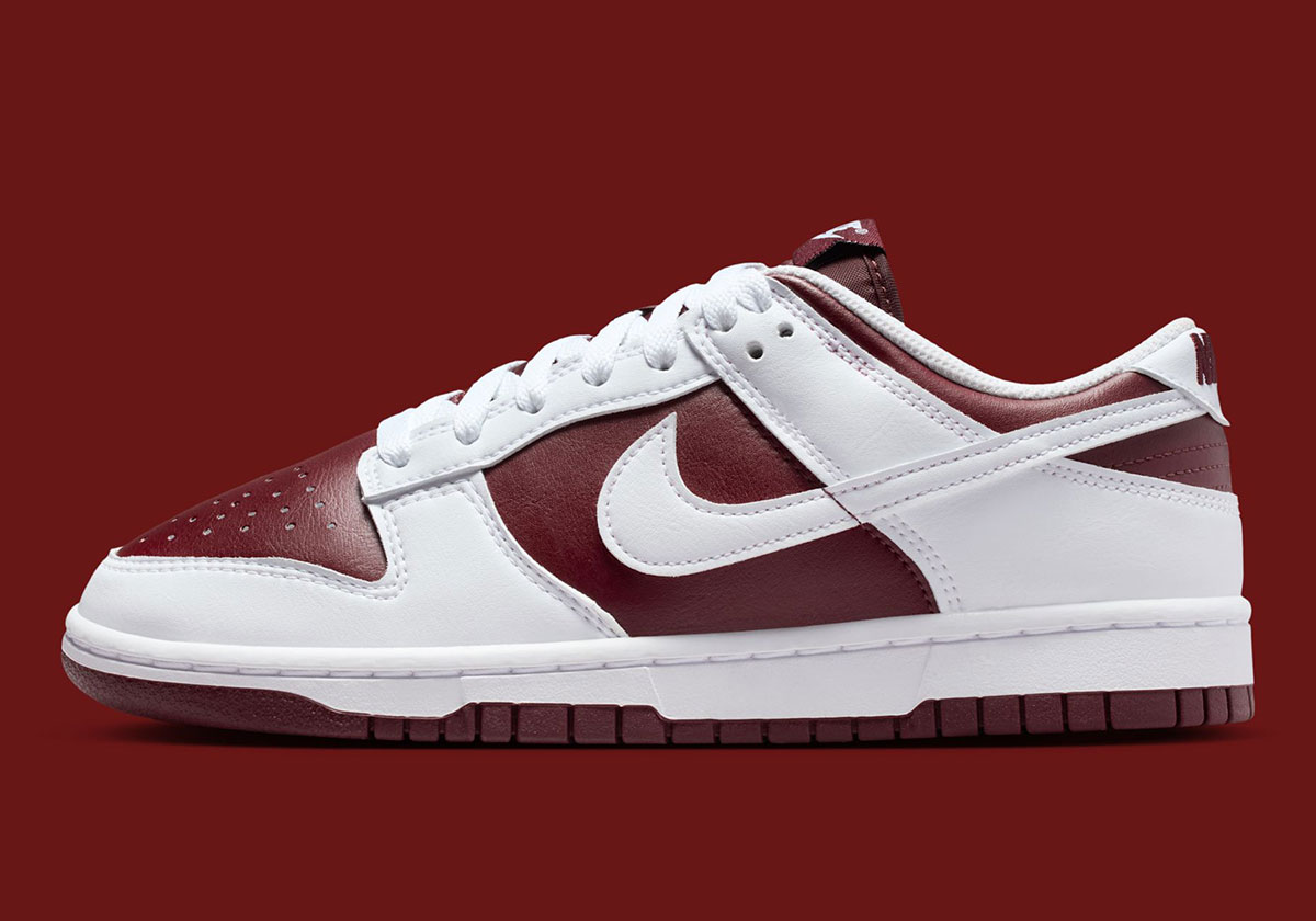 Nike Dunk Low Womens White Dark Team Red Im6572 601 1