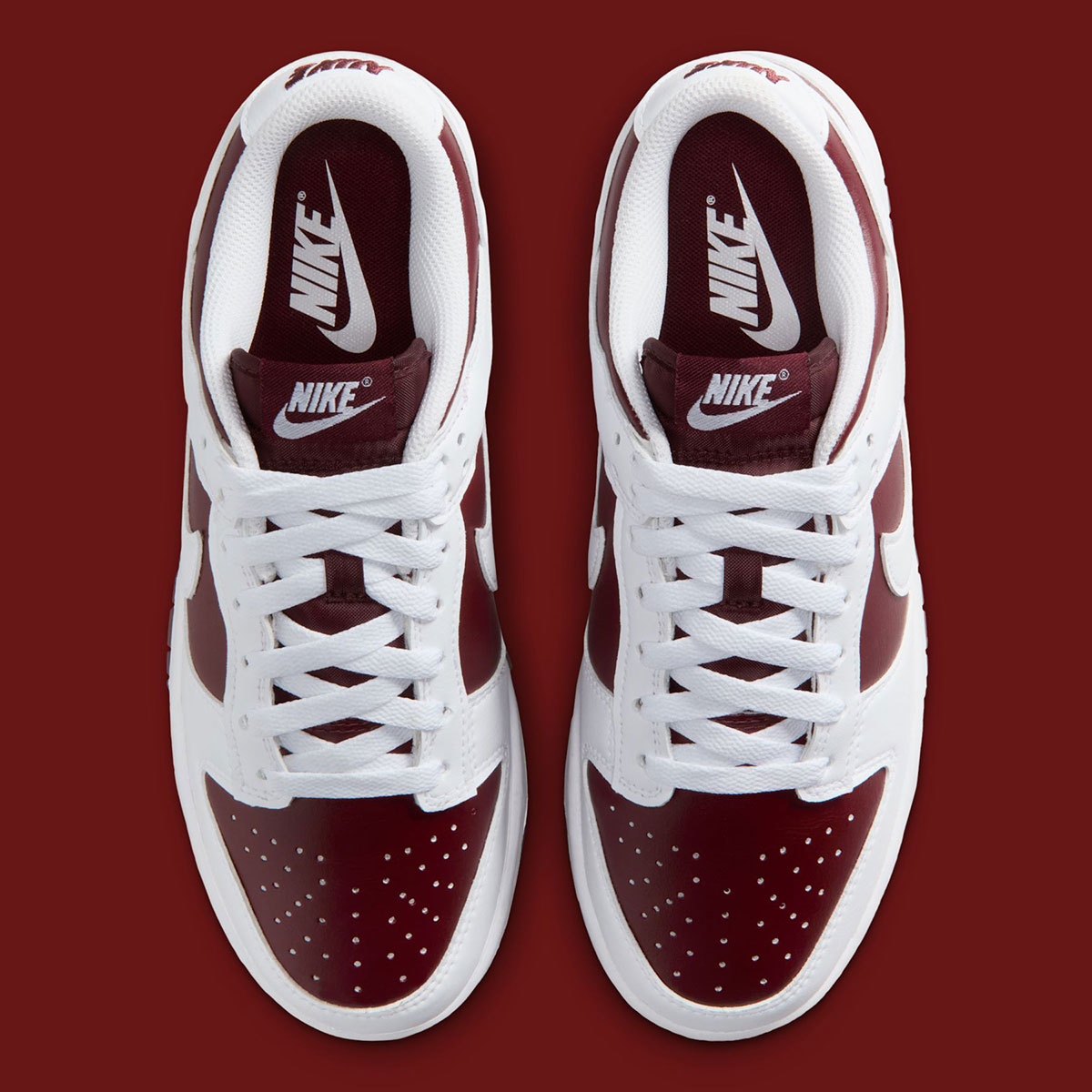 Nike Dunk Low Womens White Dark Team Red Im6572 601 4