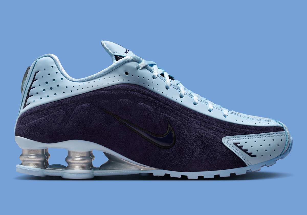 Nike Shox R4 Imperial Purple Celestine Blue Black Metallic Silver Hq7739 500 2