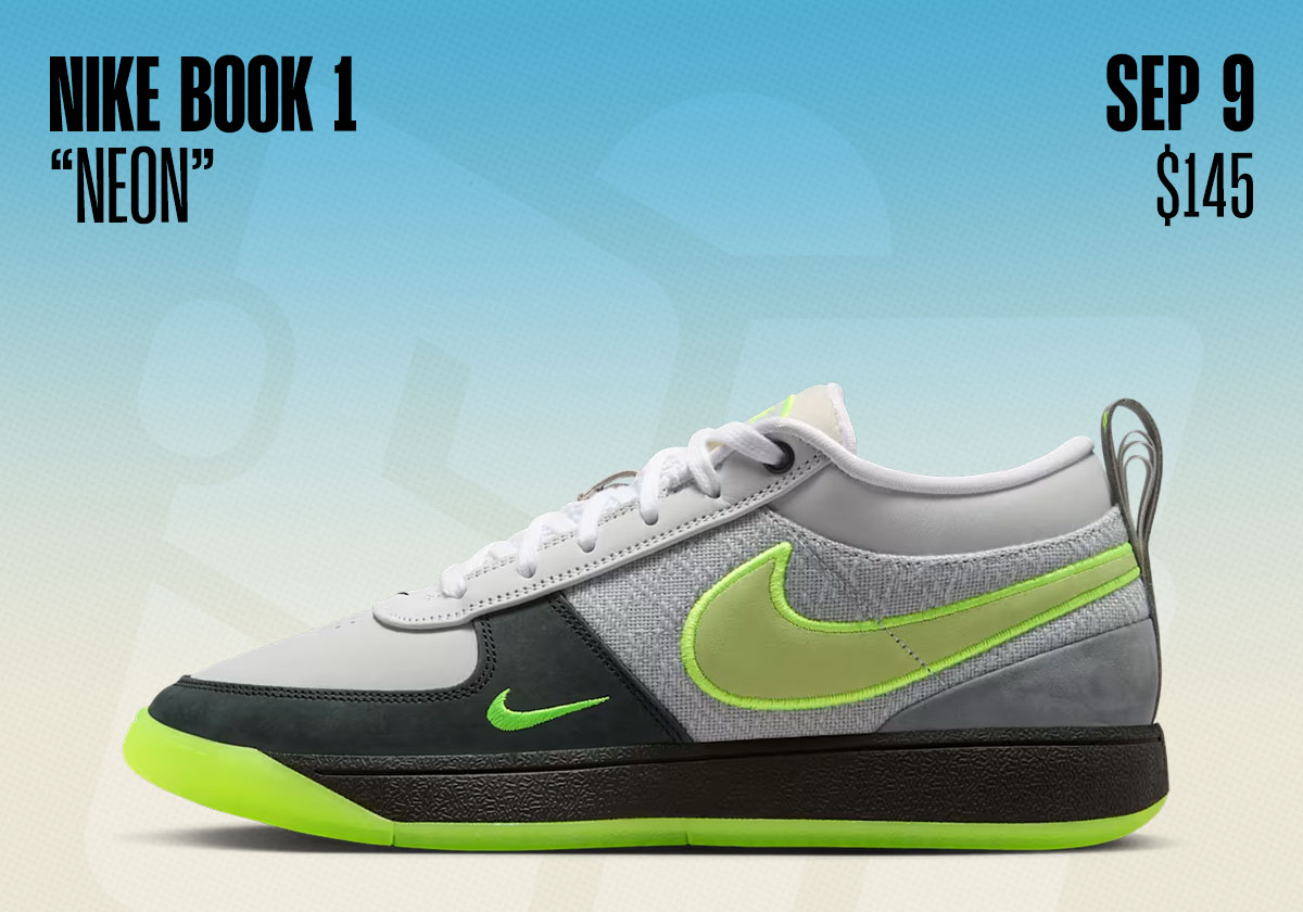 Sneaker Releases September 7 September 13 Nike Book 1 Neon