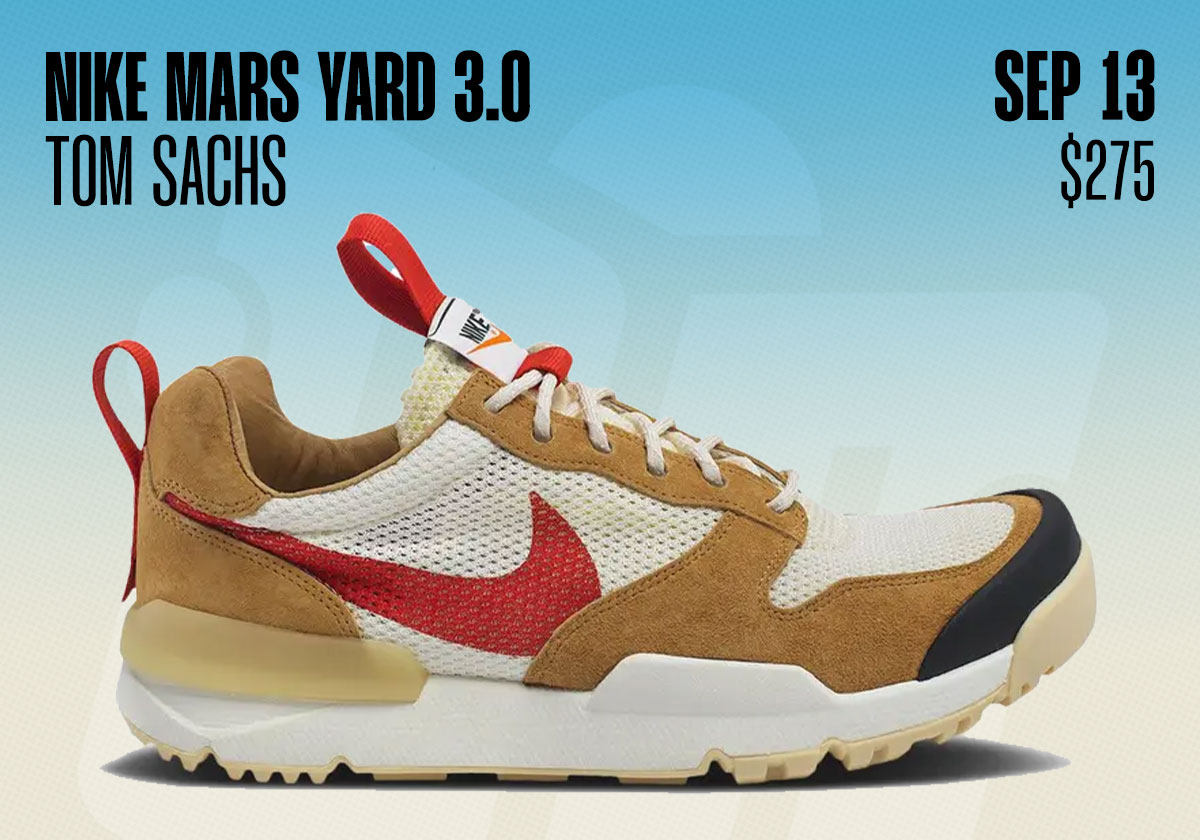 Sneaker Releases September 7 September 13 Tom Sachs Nike Mars Yard 3 0