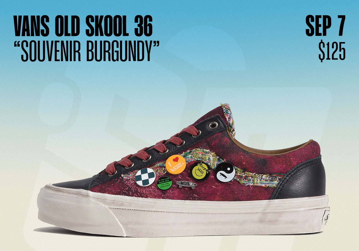 Sneaker Releases September 7 September 13 Vans Old Skool Souvenir Burgundy