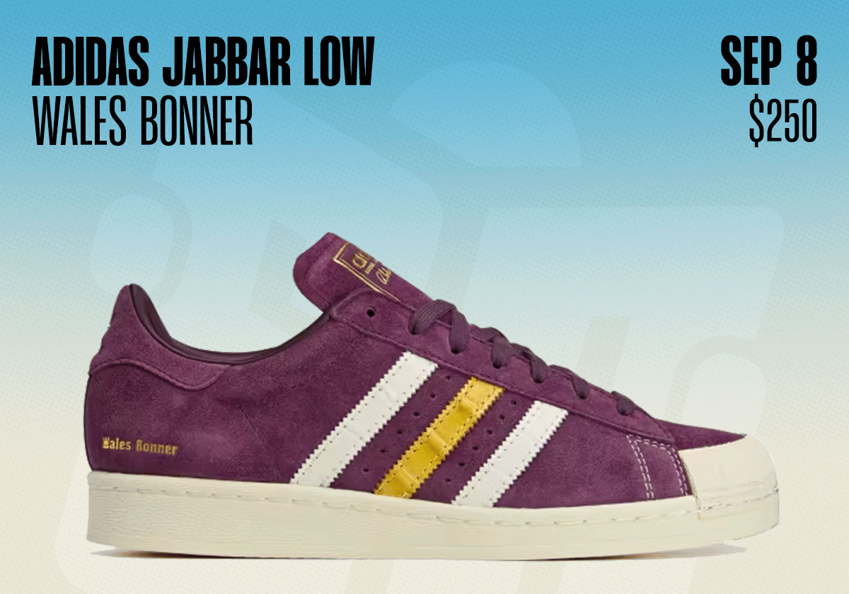 Sneaker Releases September 7 September 13 Wales Bonner Adidas Jabbar Low