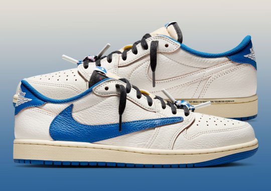 Official Images Of The Travis Scott x Fragment Design x Air Jordan 1 Low OG